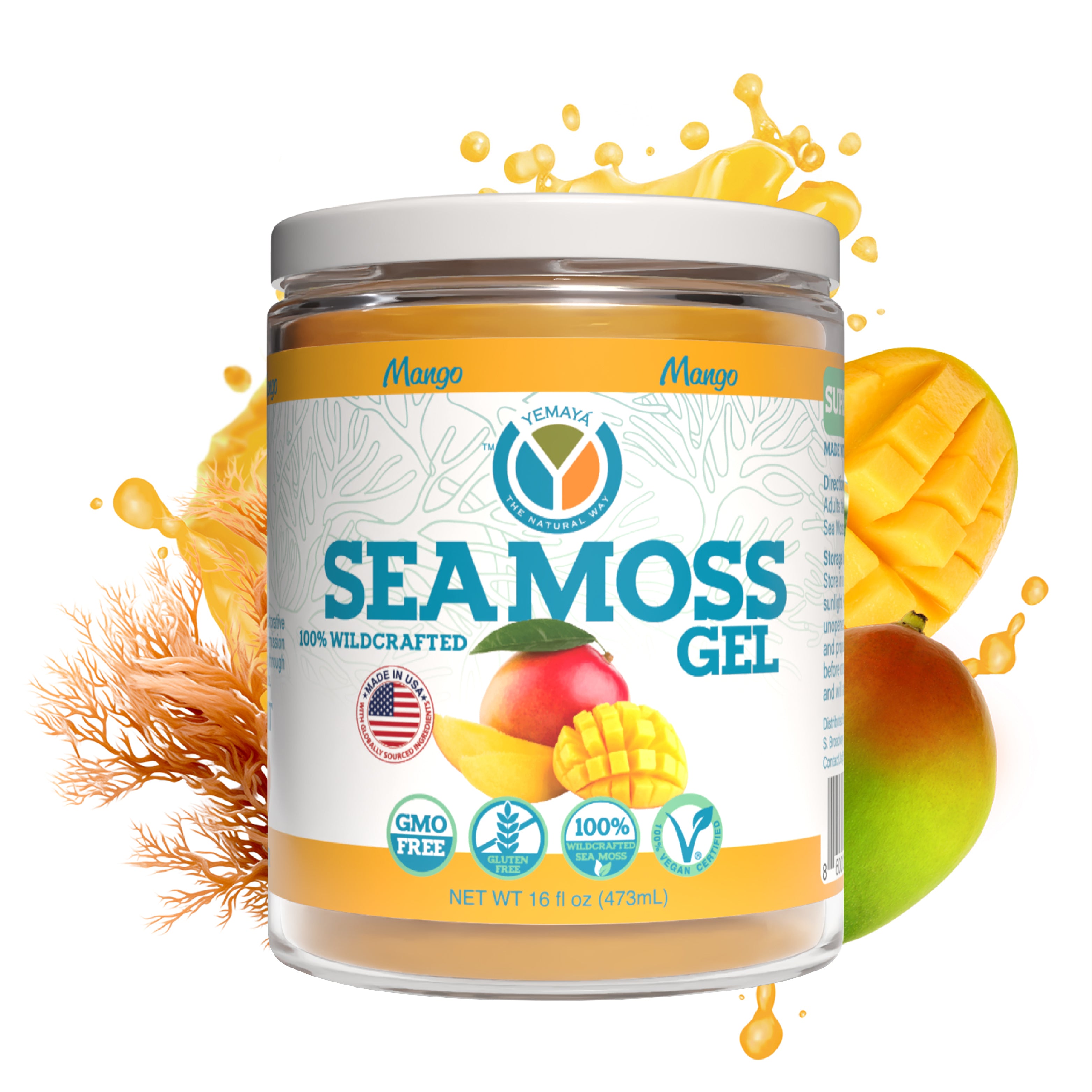Flavor Sea Moss Gel | Wildcrafted Sea Moss | Yemaya Organic