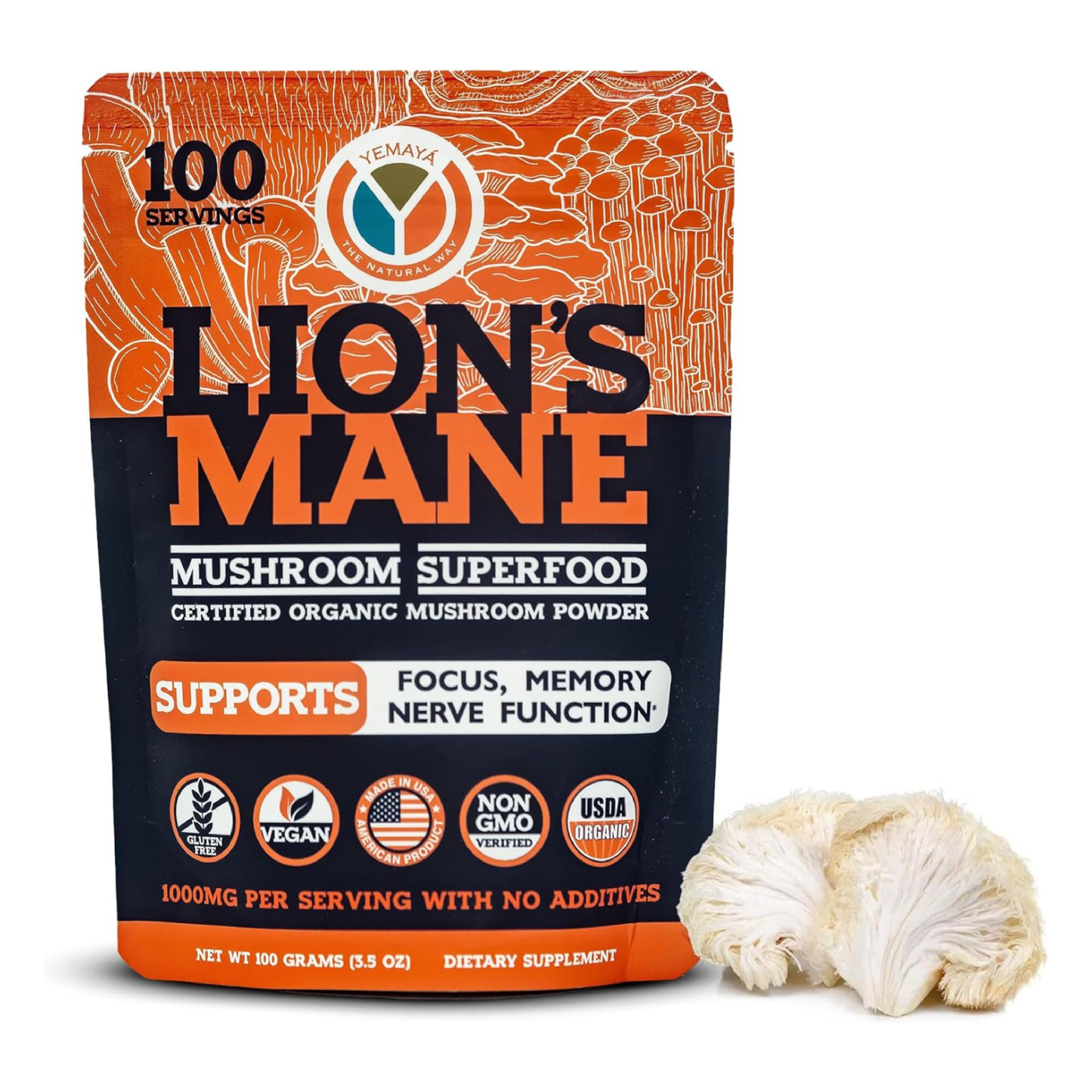 
                  
                    Lion's Mane Organic Powder
                  
                