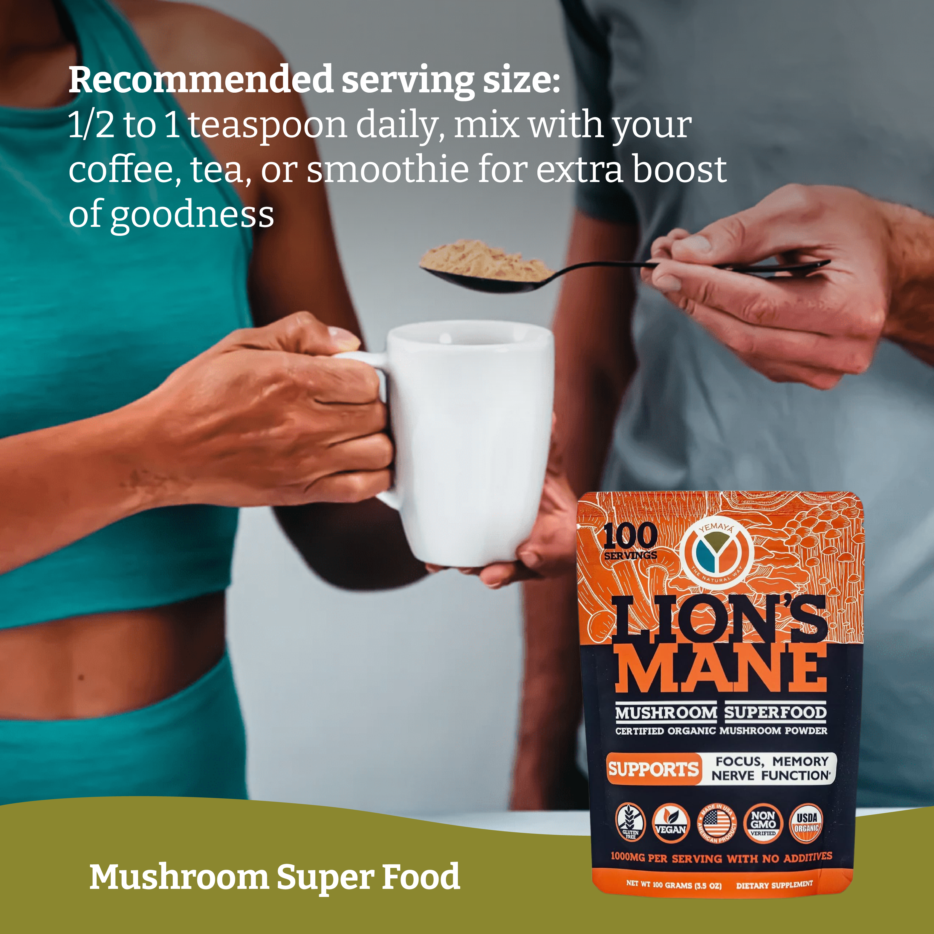 Lion's Mane Organic Powder