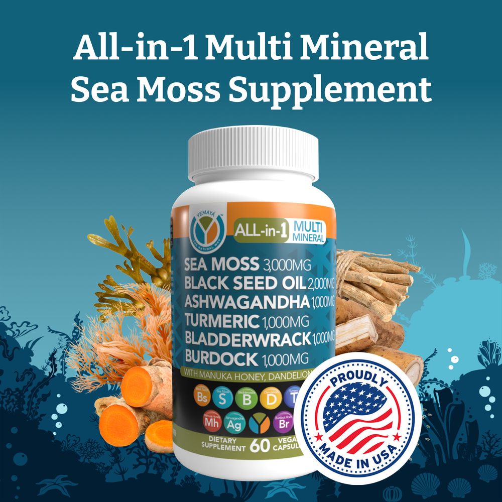 Multi-Mineral Sea Moss Black Seed Capsules