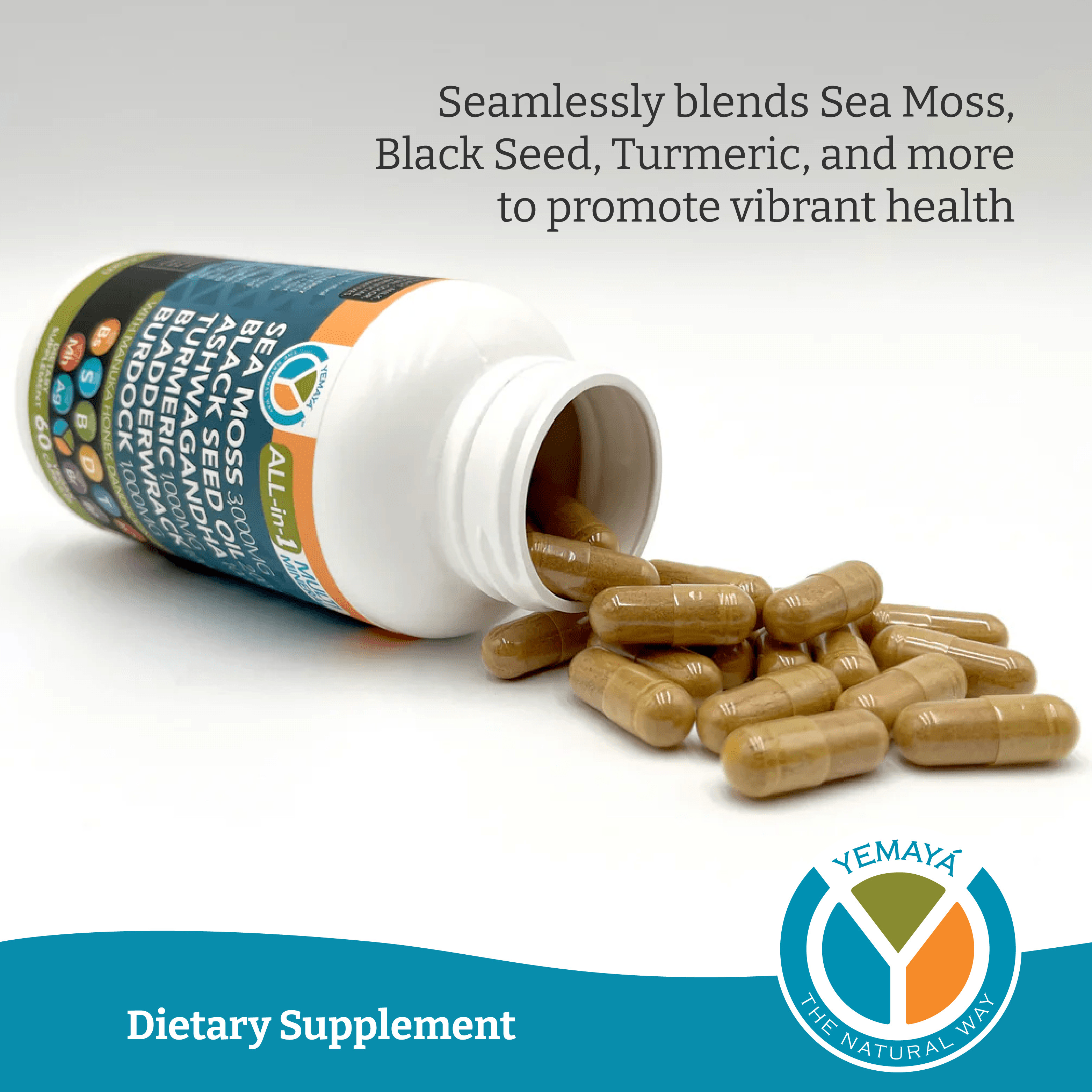 Multi-Mineral Sea Moss Black Seed Capsules