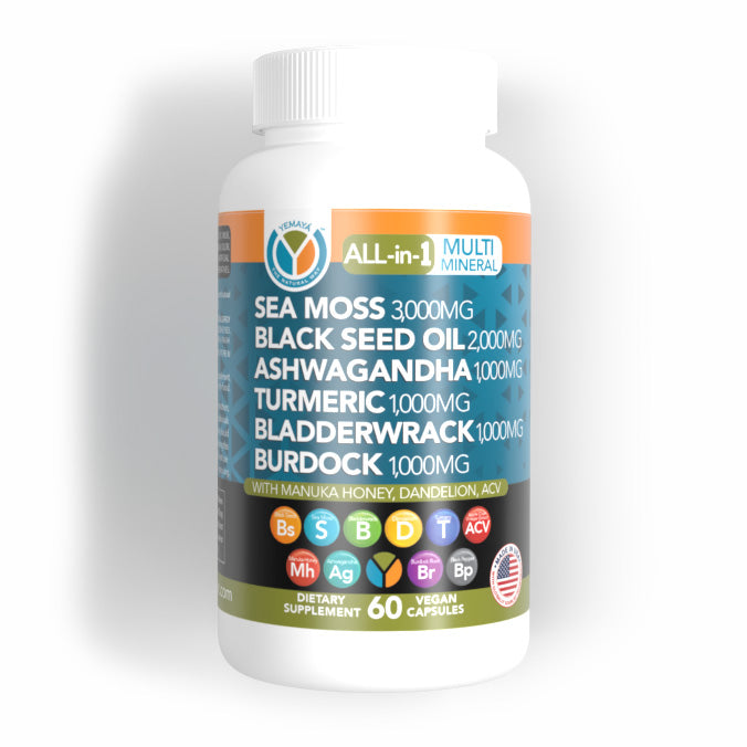 Multi-Mineral Sea Moss Black Seed Capsules