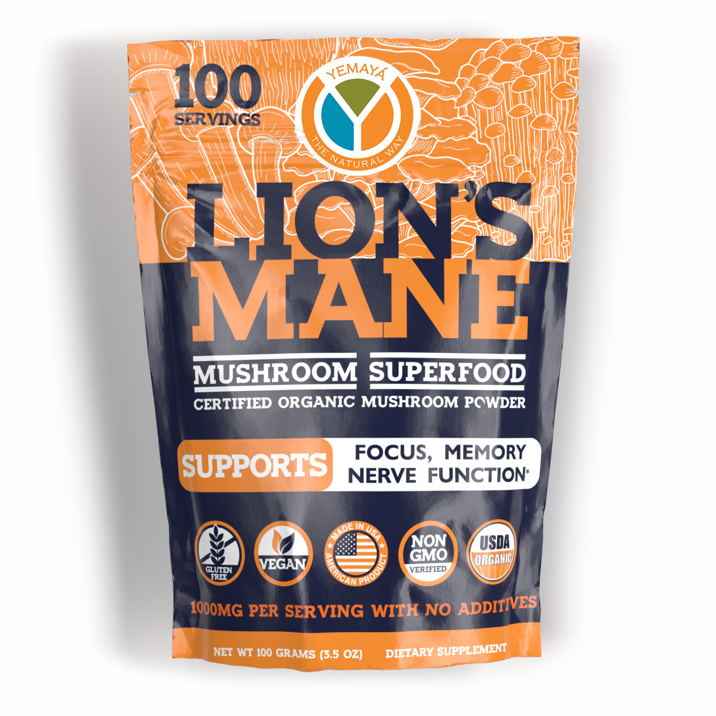 Lion's Mane Organic Powder