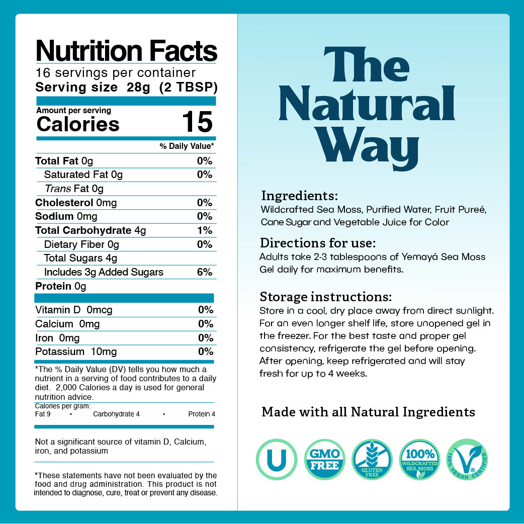 Sea Moss Gel - 16oz Wildcrafted